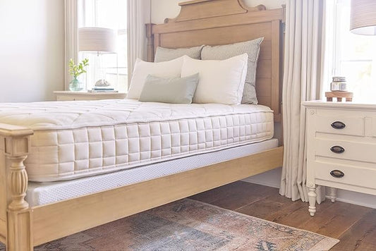 Naturepedic Chorus Organic Mattress - Medium Firm Mattress with Encased Coil Layers for Universal Comfort and Pressure Relieving - Queen