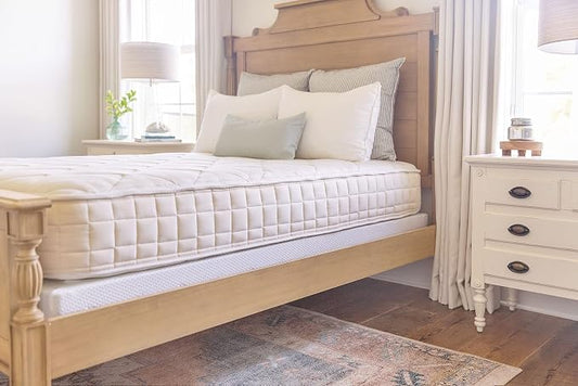 Naturepedic Chorus Organic Mattress - Medium Firm Mattress with Encased Coil Layers for Universal Comfort and Pressure Relieving - Twin