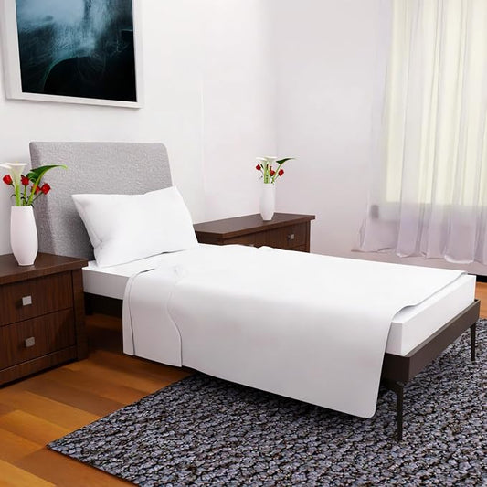 Twin XL Sheets Set - 3 Piece Bedding - Wrinkle Free, Fade Resistant, Double Brushed Microfiber - Deep Pockets/Easy Fit - 1800 Series Ultrasoft, Cooling Sheets (White)