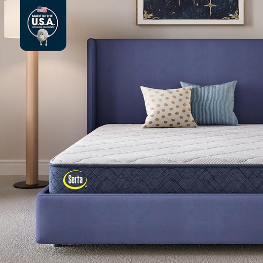 Serta Five Star Mattress Tranquility 10-Inch Medium – Full– Zoned Lumbar Support, Pressure Relief, Cooling Foam – Bed-in-a-Box– 100 Night Trial, 10-Year Limited Warranty