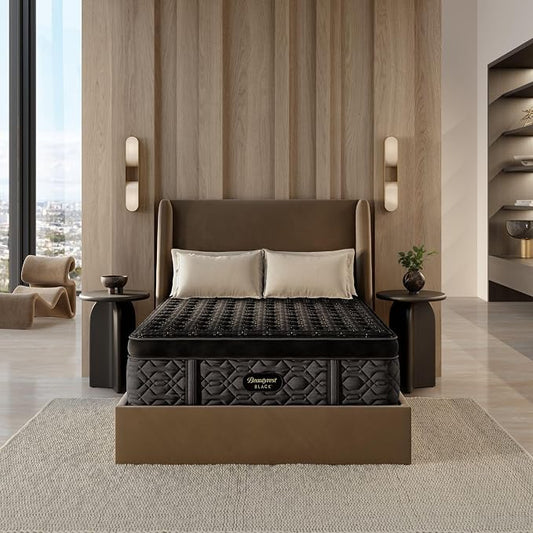 Beautyrest Black Series Four 17.5" Firm Summit Pillow Top California King Mattress - Breathable, Cooling, and Supportive - CertiPUR-US Certified, 100-Night Sleep Trial, and 10-Year Limited Warranty