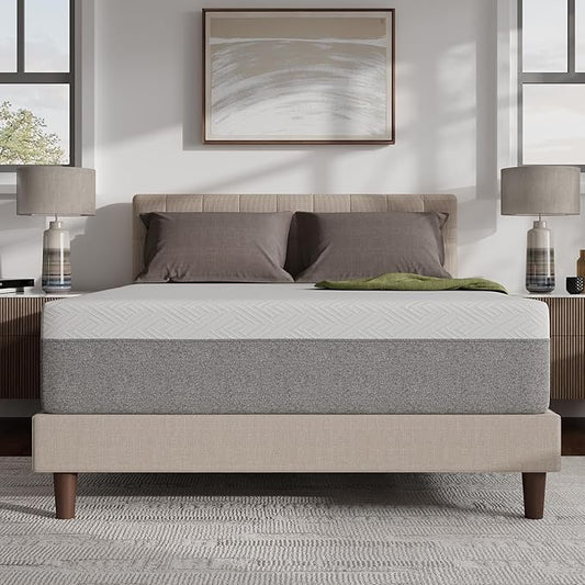 Novilla 12 Inch Mattress Queen Size, Gel Queen Mattress Memory Foam in a Box with Comfort Foam for Pressure Relief & Body Support & Cool Night Sleep, CertiPUR-US Certified