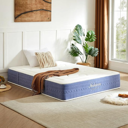 Twin XL Mattress, 12 Inch Cooling Gel Memory Foam Hybrid Mattress for Cool Night Sleep, 5-Zone Ergo Support for Pressure Relief, Medium Plush Feel, CertiPUR-US Certified, 80" L x 39" W