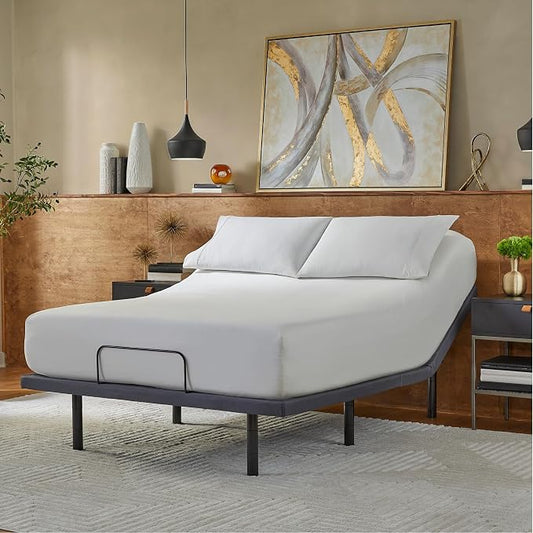 Serta baselogic Level 3 Adjustable Base Bed Frame - Queen - Head & Foot Adjustability, Wireless Remote, Zero-Gravity and 3 Memory Presets, Single Massage Setting, and USB A&C Charging Ports