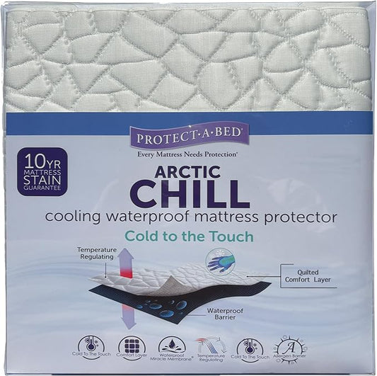 Arctic Chill Mattress Protector, Protect-A-Bed, Waterproof, 5-Sided, Full Size