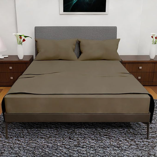 Queen Sheet Set - 4 Piece Bedding - Wrinkle Free, Queen Size Bed Set, Queen Bedding Set 1800 Series Cooling Sheets (Queen, Taupe)