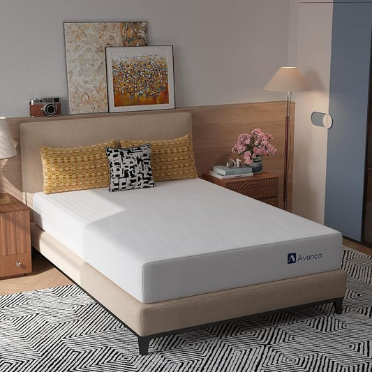 Avenco 10 Inch Full Gel Memory Foam Mattress, Open-Cell Breathable Foam for Cooling Night Sleep, Removable Washable Cover, CertiPUR-US Certified Full Size Mattresses in a Box