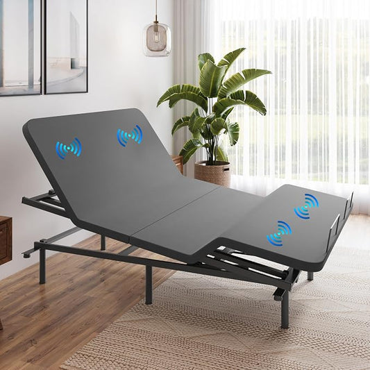 Boyd Sleep Full Body Incline Adjustable Bed Frame, Power Adjustable Base for Side Sleepers, Timed Massage, Anti-Snore, King