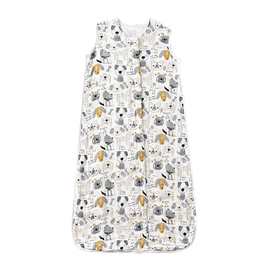 TADO MUSLIN Toddler Sleep Sack 2-4T, 0.5 TOG Lightweight Wearable Blanket, 100% Organic Cotton Muslin, Sleeveless, 2-Way YKK Zipper, OEKO-TEX Certified, Pup