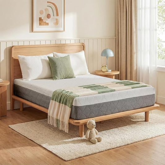Twin Mattress for Kids 5-Inch: Medium Firm Memory Foam for Zoned Pressure Relief, Cooling Green Tea Gel-Infused, Washable Fiberglass Free Cover, CertiPUR-US Oeko-Tex Certified, Made in USA 75x38