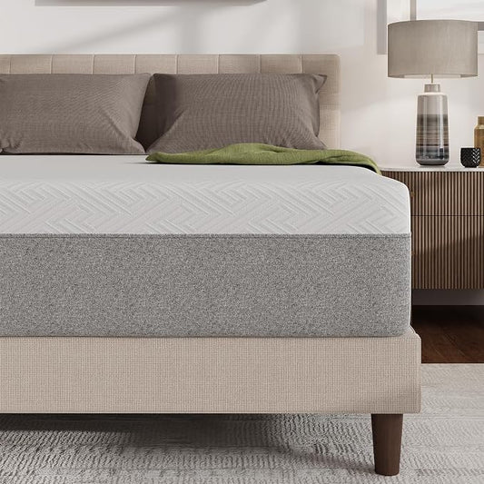 Novilla 12 Inch Twin Size Mattress, Gel Twin Memory Foam Mattress in a Box with Comfort Foam for Pressure Relief & Body Support & Cool Night Sleep, CertiPUR-US Certified