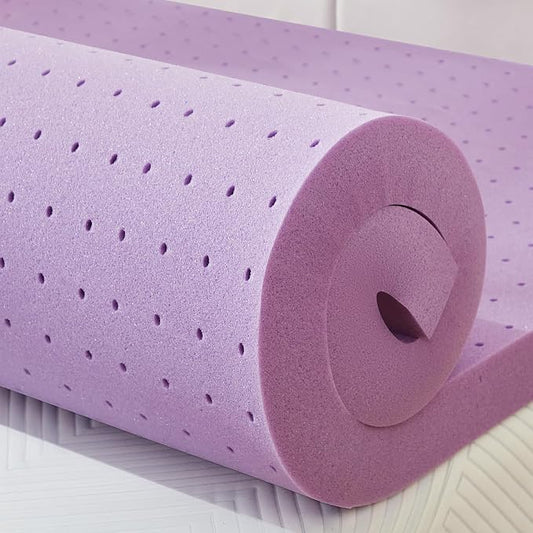 BDEUS 1.5 inch Mattress Topper, Cooling Gel Memory Foam Bed Topper for Pressure Relief and Back Pain, CertiPUR-US Certified, Dorm Essentials, Twin-XL