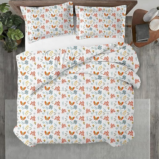 Kotton Culture 120"x120" 3 Pc Super King Plus/Super Oversize King Duvet Cover Set 100% Egyptian Cotton -600 TC Comforter Cover, Zipper Closure & Corner Ties Fits Only Extra Large Inserts -Rain Forest