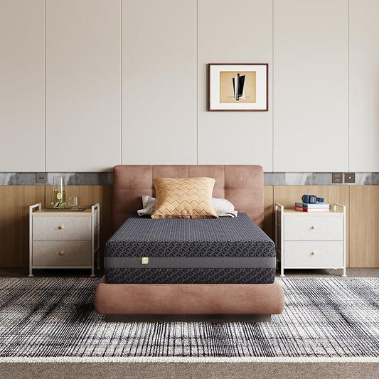 Novilla 8 Inch Twin Size Mattress, Mattress Twin Gel Memory Foam for Airflow Boost & Ergonomic Support with Breathable Side Panel & Green Tea-Infused Foam, Mattresses in a Box, Medium Firm