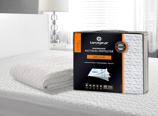 Bedgear Dri-Tec Waterproof Mattress Protector– Cooling Moisture-Wicking Mattress Cover | Breathable Noiseless Mattress Pad with Deep Pocket Fit up to 18" | Adjustable Base & Machine Washable - Twin XL