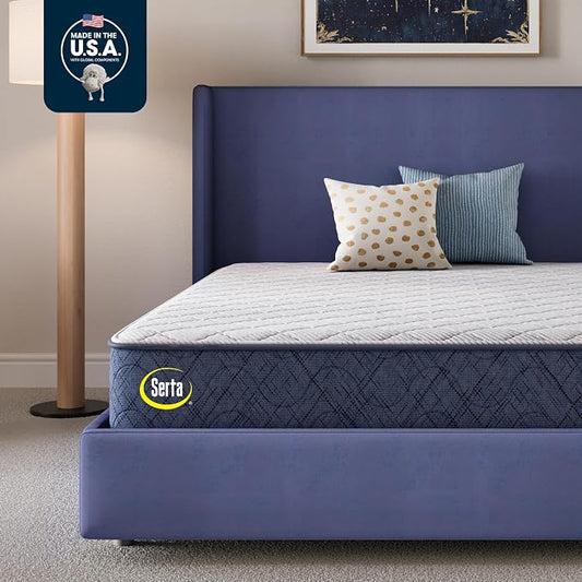 Serta Five Star Mattress Tranquility 12-Inch Firm– Twin XL– Zoned Support, Pressure Relief, Cooling– Bed-in-a-Box – Ideal for Back & Stomach Sleepers – 100 Night Trial, 10-Year Limited Warranty
