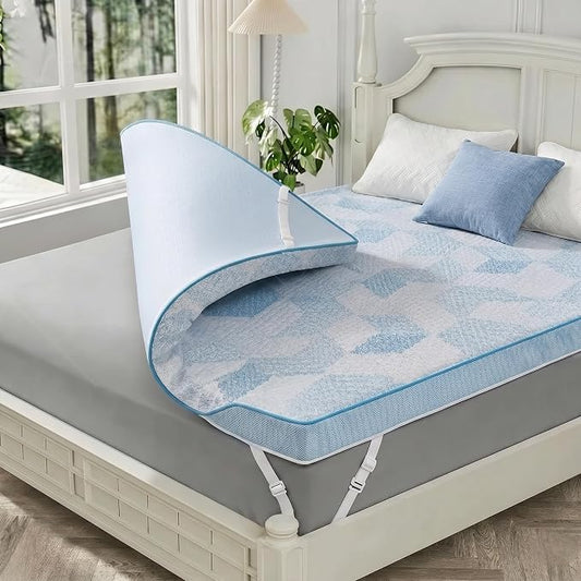 PERLECARE 3 Inch Full Mattress Toppers - Cooling Gel Memory Foam Mattress with Breathable Bamboo Viscose for Pressure Relief, Washable & Non-Slip, CertiPUR-US® Certified & Oeko-Tex