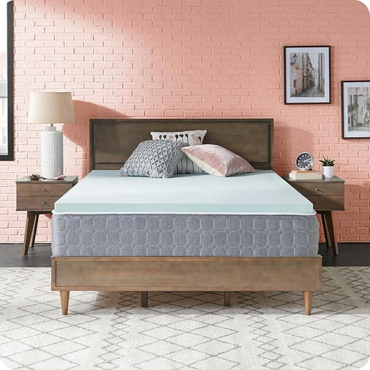 Sealy Dreamlife 2” Gel Memory Foam Twin XL Mattress Topper with SealyComfort Gel Foam, 1 Year Limited Warranty, Made in The USA