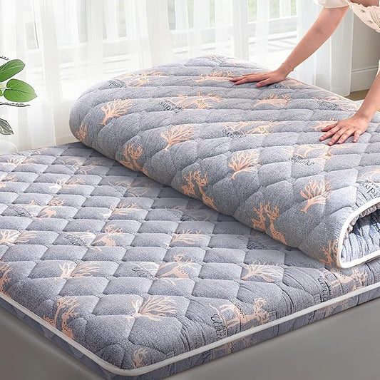 Lillibearas Premium Foam Queen Mattress Topper -Thick 9-Layer Modern Comfort Topper, 60-mil Foam-Back Pain Relief & Comfort Support,Breathable & Hypoallergenic