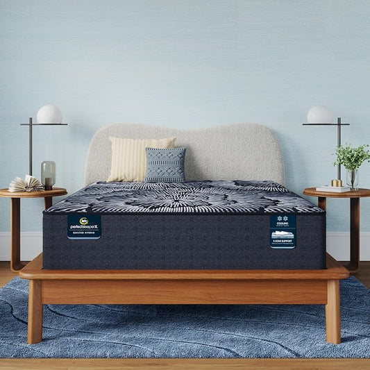 Serta Perfect Sleeper X - Excelled 13.75" Extra Firm King Quilted Hybrid Mattress - 5 Support Zones and Cooling Tech for a Restorative Sleep - 100 Night Trial, CertiPUR-US Certified
