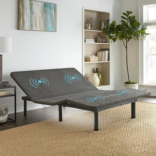 Boyd Sleep Bed Frame Base: Adjustable Zero-Gravity Power Base Anti Snore, with Massage, Twin XL