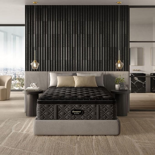 Beautyrest Black Series Three 16.25" Medium Pillow Top Full Mattress - Breathable, Cooling, and Supportive - CertiPUR-US Certified, 100-Night Sleep Trial, and 10-Year Limited Warranty