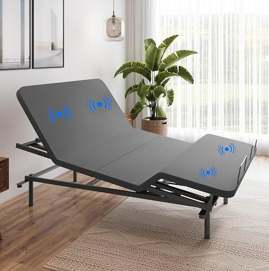 Boyd Sleep Full Body Incline Adjustable Bed Frame, Power Adjustable Base for Side Sleepers, Timed Massage, Anti-Snore, Split King