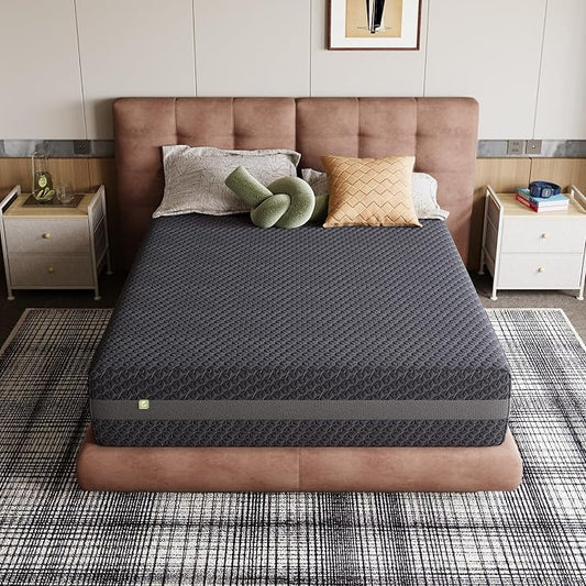 Novilla 8 Inch Full Size Mattress, Full Gel Memory Foam Mattress for Refreshing Sleep & Responsive Support, with Green Tea-Infused Foam, Mattresses in a Box, Medium Firm